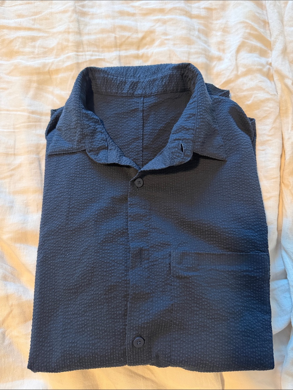 lululemon athletica Men's Button-Down Shirt in Navy Blue